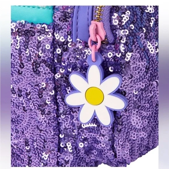 Daisy Duck 85th Anniversary Loungefly Mini Sequin Backpack - Picture 4 of 6